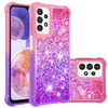 Bling Flowing Quicksand Custodie Liquid Gradient Glitter TPU Angoli rinforzati per Samsung S22 Plus Ultra A03S A21S A02S A12 A32 A42 A52 A72 A22 A13 4G 5G A23 A33 A53 A73