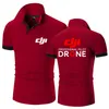 Été hommes DJI pilote professionnel Drone mince à manches courtes personnalisable Polo hommes hauts 220620