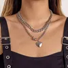 Collana a forma di cuore con pendente a forma di foto Medaglione apribile Collane a cuore romantico Coppia gioielli collana