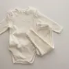 Baby Girl Clothing sets Princess Born Clothes Bodysuit + Pants Kids outfit spädbarn för 0-2y 220507