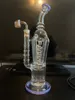 Big Freezable Coil Bong Dab Rigs Cachimbos de água de vidro de fumaça Reciclador Dab Rigs Óleo com junta de 14 mm