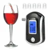 Medidores de concentração Digital Breath Alcohol Tester Mini Polícia Profissional AT6000 Analisador de direção de vinho de vinhos Drunk LCD S8785033