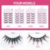 False wimpers Manga Lashes 2022 est 5 paren wispy cosplay anime Koreaanse make -up packfalse falfalse