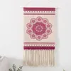 Tapissries 50cm Bohemian Geometric Tapestry Macrame Woven Wall Hanging Beautiful Handmade Sticked Pendent Home Decorationtapestries