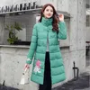 Damen-Daunenparka im chinesischen Stil, Winterjacke, Damenmantel, Stehkragen, bestickt, einreihig, dick, warm, M-XXXL, Luci22