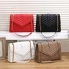 Designer Shoulder Bag Women's Fashion V-Shaped Handbag Luxury Plaid Diagonal Bags Size 27*21*8cm