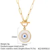 Pendentif Colliers Turc Evil Blue Eye Collier Pour Femmes Véritable Plaqué Or Grec Goth Punk Collares Chaînes En Acier Inoxydable LinkPendant