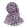 스카프 패션 격자 무늬 Pom 버블 쉬폰 인스턴트 Hijab 여성 가을 고품질 랩 Pashminas 스톨 이슬람 Snood 180 70CmScarves