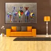 Peintures Abstrait coloré zèbre HD impression sur toile peinture animaux mur art impressions et affiches pour salon décoration de la maison P7891214