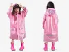 UPS Children Raincoat 2022 새로운 만화 케이프 스타일 소녀 소년 어린이 어린이 아이들 자전거 판초 레인 코트 방수 RA