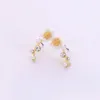 Trend Fashion Flower Pearl Exquisite Stud Earrings For Woman Girl's Daisy Earrings Elegant Jewelry Party