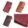 Women's Leather Long Wallets European and American Fashion First Layer Leather Multi-Card Clutches Casual Coin Bags