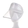 Wide Brim Hats Hirigin 2022 Summer PVC Hat Sun Visor Party Casual Clear Plastic Adult Sunscreen Cap Outdoor Sports Women Ladies Scot22
