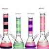 Ape colorata Tall Glass Bong Narghilè Beaker Base Fumo Tubi d'acqua Downstem Perc Bubbler Acqua Bong Chicha Accessorio Dab Rigs Ciotola da 18 mm