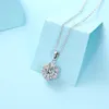 5ct Moissanite Necklace Pendant For Women Certified Pure Silver 925 Jewelry Trend 2022 Dropship Suppliers