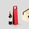 PU Кожаное вино или шампанское подарочная упаковка Tote Toting Bag Single Wine Bottle Carrier Организатор бутылки для вина подарки сумки 0526