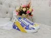 HQ37 Fashion Bästa toppkvalitet Real Leather Handmade Multicolor Gradient Technical Sneakers Men Women Famous Shoes Trainers Size3545 ASDA 3HOY 98M3 3BTN W1Z2 38 DJ9