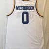 XFLSP NCAA 0 Westbrook UCLA Jersey College Basketballtröjor bär Universitetskjorta Stitched Top Quality