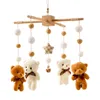 Cellulari per culla Cellulari Letto in legno Campana nata Passeggino Sonagli Giocattolo Cartone animato Peluche 0 24M Neonato Ragazzo Ragazze s 220829