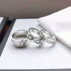 Mode Luxus Ring für Mann Frauen Unisex Ringe Mode Geist Designer Schmuck Splitter Farbe Paare Großhandel