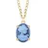 Hanger Kettingen Mode 9 Kleuren Lady Queen Cameo Ketting Voor Vrouwen Goud Kleur Roze Blauw Grijs Claw PendantPendant