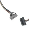 Conector de cabo de soquete de alimentação de 6 pinos para HDD SATA de 2 portas para placa-mãe de computador Acer Nitro N50-610 Disco Duro ATX PSU