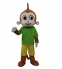 Vente nouveau Costume de mascotte de singe vert déguisements kits de costumes de carnaval fête d'anniversaire