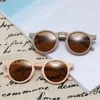 Marque de luxe bébé lunettes de soleil enfant en bas âge enfants UV400 cadre rond lunettes en plein air enfants filles été infantile Vintage lunettes 220705