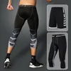 Men Running Compression Sweatpants Gym Jogging Leggings Basketball Football Shorts Fitness Tight Pants Outdoor Sport Clothes Set 220608