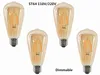 ST64 LED 2W 4W 6W 8W 10W 12W Dimmable Gold Filament Bulb E27 B22 Light 220V 110V 빈티지 에디슨 램프 레트로 골드 유리 외관 H220428