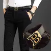 Ceintures de créateurs de haute qualité hommes mode b lettre luxe célèbre marque véritable ceinture en cuir masculin classique exquise