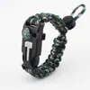 EM-00403 Fashion Accessories Popular in Europe Trend Outdoor Umbrella Rope Braided Compass Multifunctional Fire Stick Bracelet