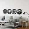 Quatre éléments en métal fer noir Art décoration murale Home Decor métal Wall Art, Home Decor, décoration intérieure