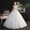 Outros vestidos de noiva vestidos de Novia 2022 sexy fora do ombro de peco vestido de pescoço de flor Aplique Lace Up Vestido de nupcial personalizado