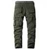 Men's Pants Men Pure Cotton Cargo Mens Spring Autumn Outdoor Military Multi-Pockets Tactical Multi-Pocket Long Trousers No BeltMen's