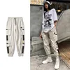 Streetwear Black Pants Women Korean Style Elastic midja Sweatpants Baggy Pants Summer Autumn Hip Hop Harajuku Byxor kvinnor 220815