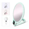 Double Sided Foldable Cosmetic Mirror Magnifying Makeup With Not Equipped Portable Candy Color 10X 15X Y200114