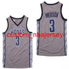 NCAA 3 Georgetown Hoyas Iverson College Jersey 3 camisetas de baloncesto Iverson talla S-2XL