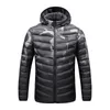 Jaqueta de aquecimento à prova d'água masculina jaqueta de aquecimento elétrico de inverno USB roupas de casaco térmico quentes de casaco térmico 220808