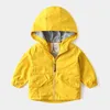 Children Jackets Autumn Spring Children Outerwear Jackets Cute Solid Color Jackets For Boys Baby Boys Windbreaker 2-6T J220718