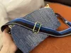 Louiseviution Designer Lvse Material LouiseHandbag Denim Louisvuiotton Sac à fleurs conçue High Old 22 Mother Quality Child Bag Sac à provisions