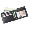 Sublimation Blank Pu Single Side Foldable Men Clutch Wallet party supply Hot printing thermal transfer DIY blank purse