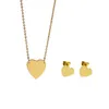 Joyas de diseño de lujo Collares de corazón Colgantes para mujeres Cadenas de moda Acero inoxidable Fiesta de bodas Aniversario Día de San Valentín Amor collar de pareja