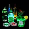 Mruczący lśniąca butelka LED Lights Coaster Lights Flashing Cup Mata Bateria zasilana na przyjęcie świąteczne Waza Waza Dekoracja Lekka butik FY5395