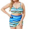 Traje de baño sexy para mujer, traje de baño, ropa de playa, dos piezas, azul, morado, multicolor, talla grande, cintura alta, sin sujetador, soporte con aros, trajes de baño de verano, bikinis