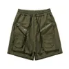 Pantaloncini verde militare Jogger Uomo Donna Tasca grande Running Pantaloni corti casual da skateboard elastico