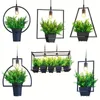 Pendant Lamps Botany A Chandelier Continuous System Rural Flowerpot Industry Wind Originality Personality RestaurantPendant