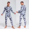 Sneldrogende Camouflage Heren Running Sets Compressie Sportpakken Skinny Panty Kleding Gym Rashguard Fitness Sportkleding Mannen 220726