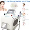 6 عوامل تصفية آلة إزالة الشعر DPL 600000 لقطات العنكبوت الوريد علاج النمش معدات التجميل