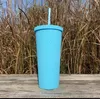 Diamant Radiant Goddess Cup Tasse à café 710ml Summer Cold Water Cup Tumbler avec paille double couche en plastique Durian 6069 Q2